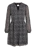 vila online clothing Kleid Vila Damen VIAMIONE L/S Dress/SU-NOOS Kleid, Black/AOP:Ally, 40