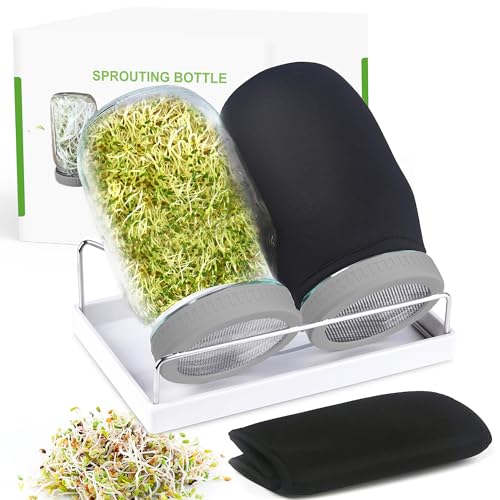 Kitmiido Organic Seed Sprouting Jar Kit