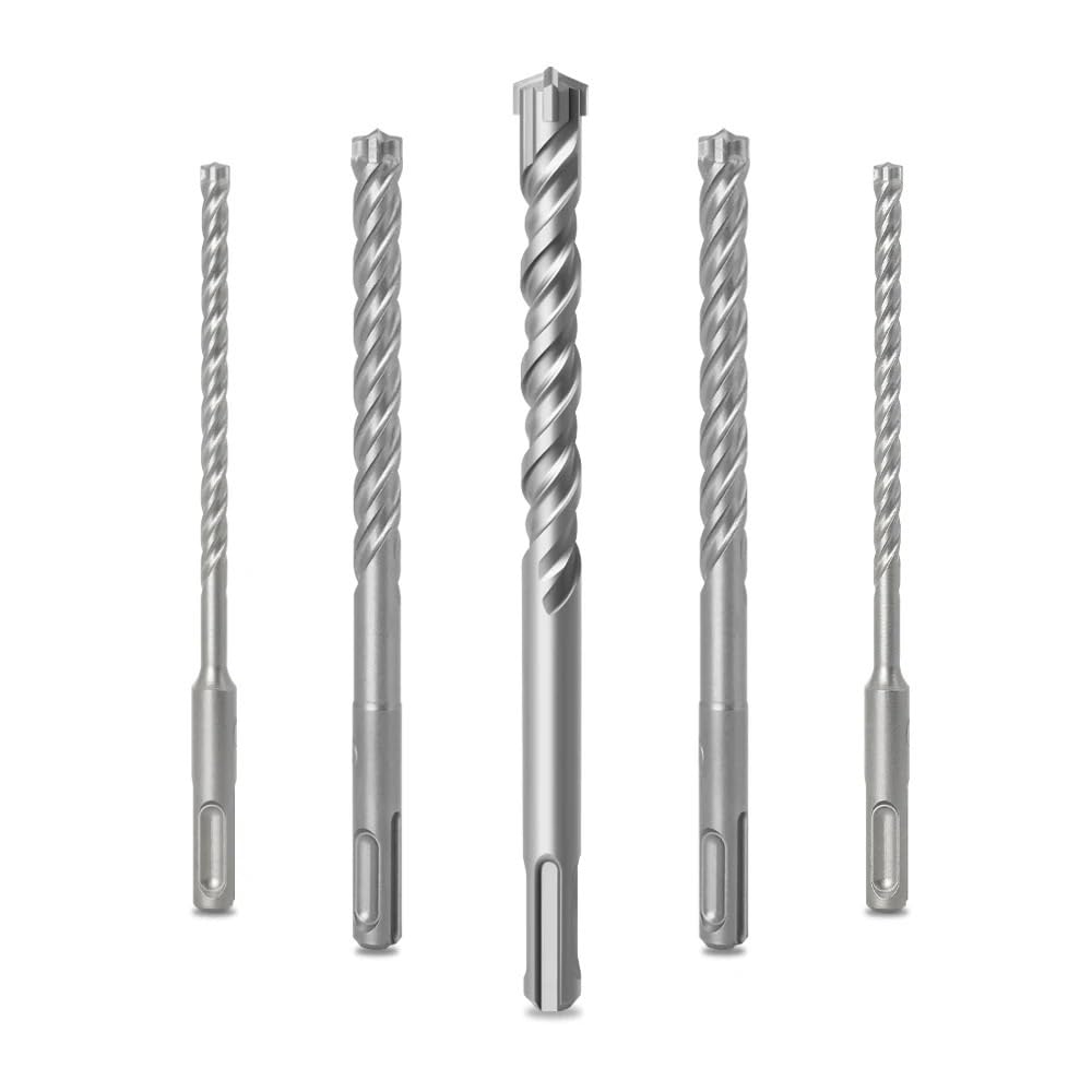 Broca de impacto for martillo rotatorio SDS Plus con punta de carburo de 6-32 mm de diámetro for hormigón, for ladrillo y piedra.(25x500mm)