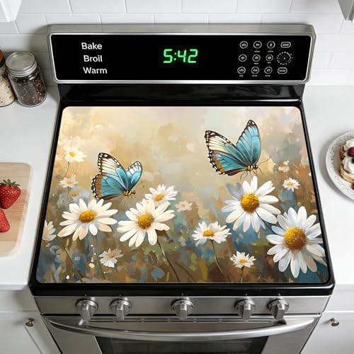 Image of Stove Burner Covers Non-Slip Electric Cooktop Protector Mat (J2483)