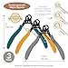 The Beadsmith Original One Step Loopers – 3-Piece Combo Pack, includes 1.5 mm, 2.25 mm & 3 mm Looper Pliers, Use With 24-18g Craft Wire (Patented)