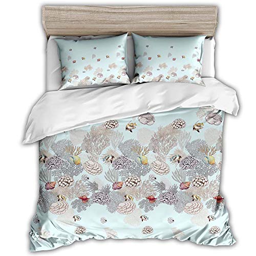 Housse de couette océan de qualité supérieure avec imprimé vie marine haute définition - 2