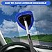 Gorgeousof/Neattidyly Windshield Cleaning Tool, Glass Defogger Brush Car Windshield Cleaning Brush, Microfiber Car Window Cleaner with 4 Reusable and Washable Microfiber Pads and Extendable Handle