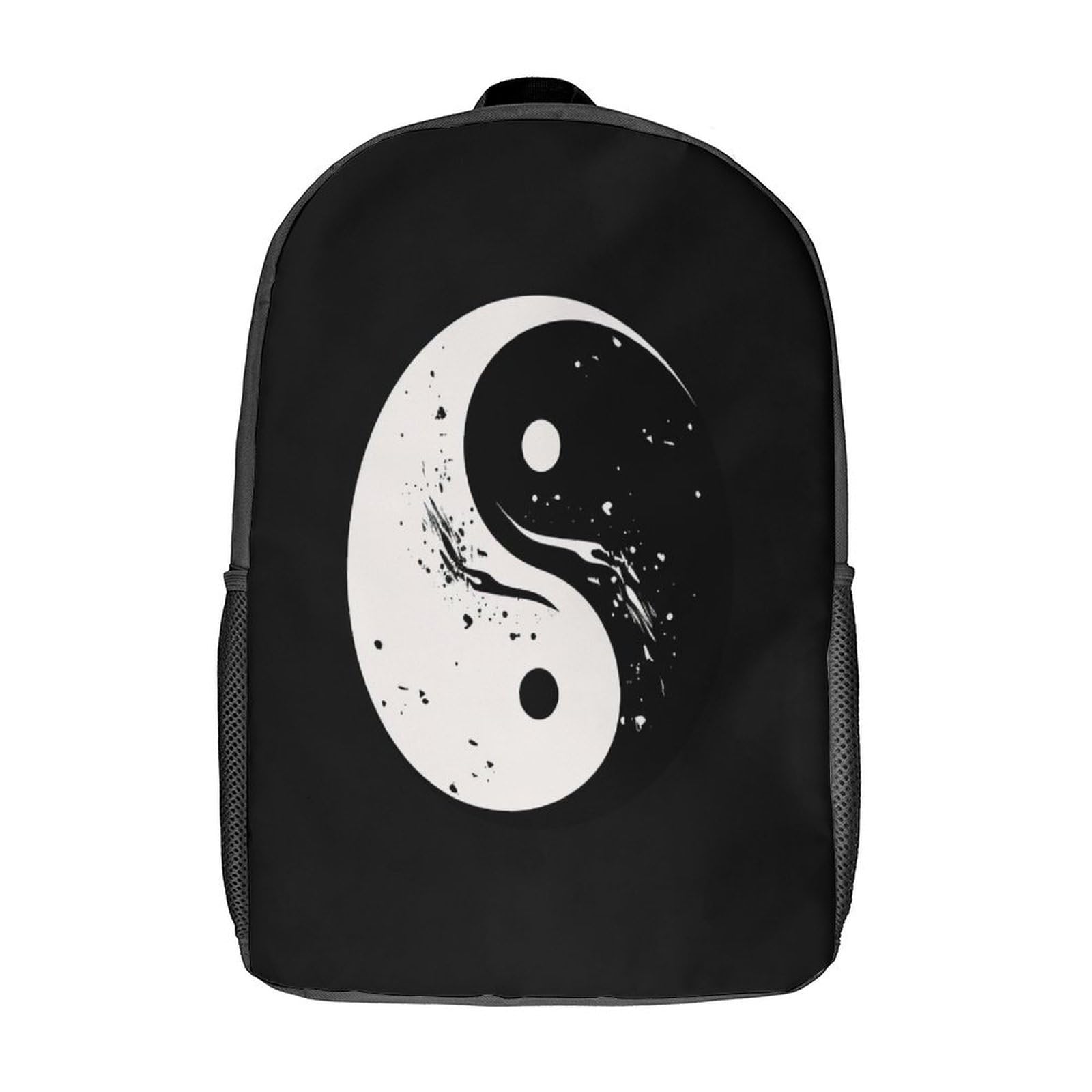 Gqliddaoe Unisex Kids Style Yin Yang Bagua 3D Printed Bookbag Children's School Backpack For Kids High Capacity Travel Rucksacks Book Bags Kids School Bag Back Pack Backpacks 17Inch