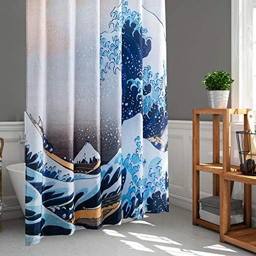 LIGICKY Japanese Style Shower Curtain for Bathroom Ukiyoe Hokusai The ...
