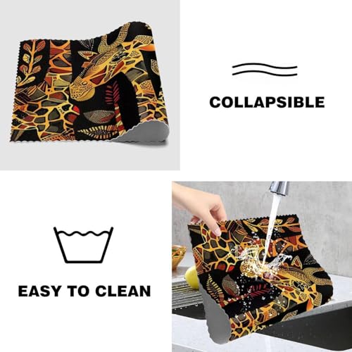 Set de table lavable anti-rayure motif girafe pour protéger votre table - 5