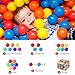 MoonxHome Ball Pit Balls 200 for Toddlers, BPA Free Crush Proof Colorful Plastic Toy Balls, Children's Pool Water Toys, Bright Colors Ocean Balls for Play Tent 2.15 Inch Pack of 200 Rainbow Colors