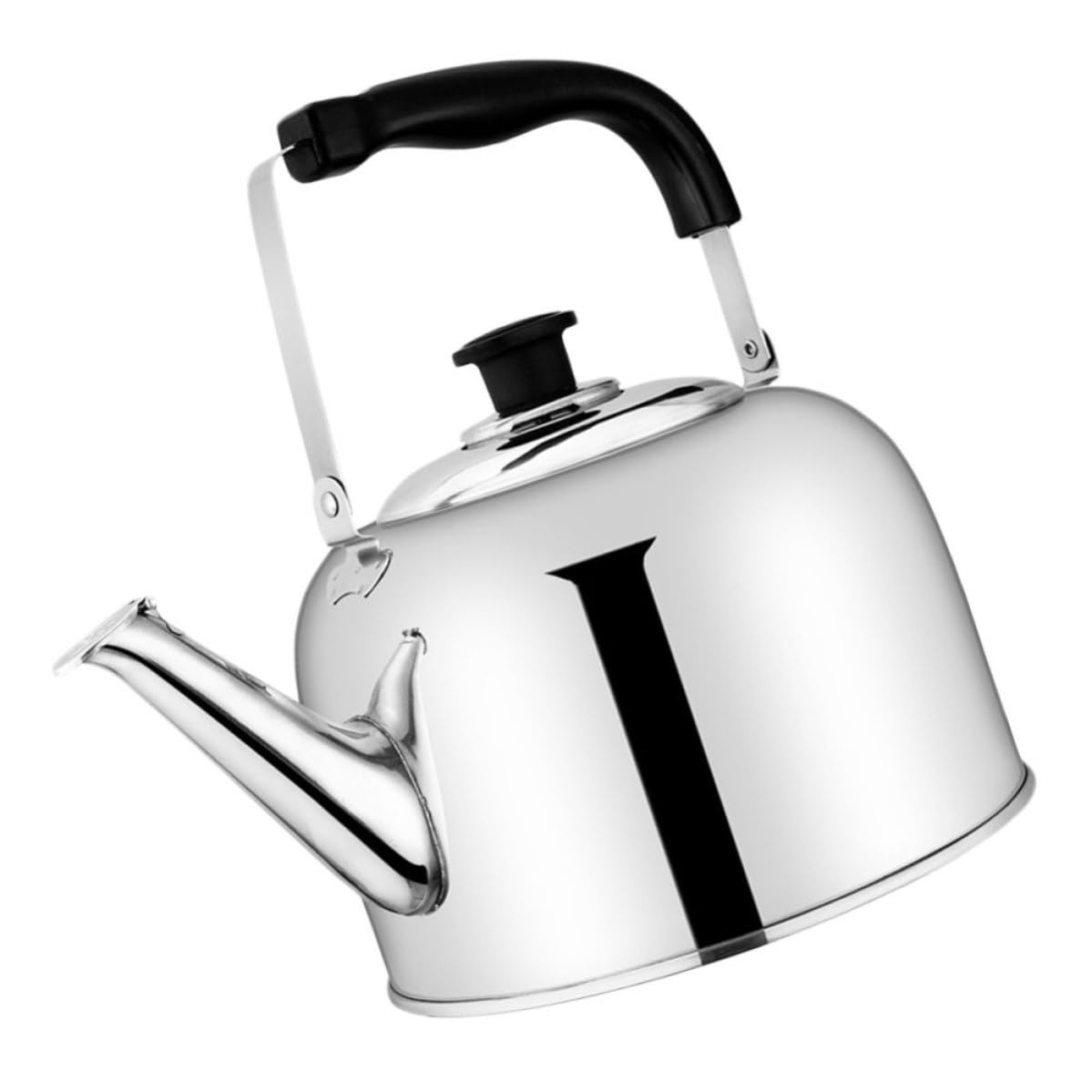 Bouilloire à thé en acier inoxydable 6l Gadpiparty à sifflet argentée