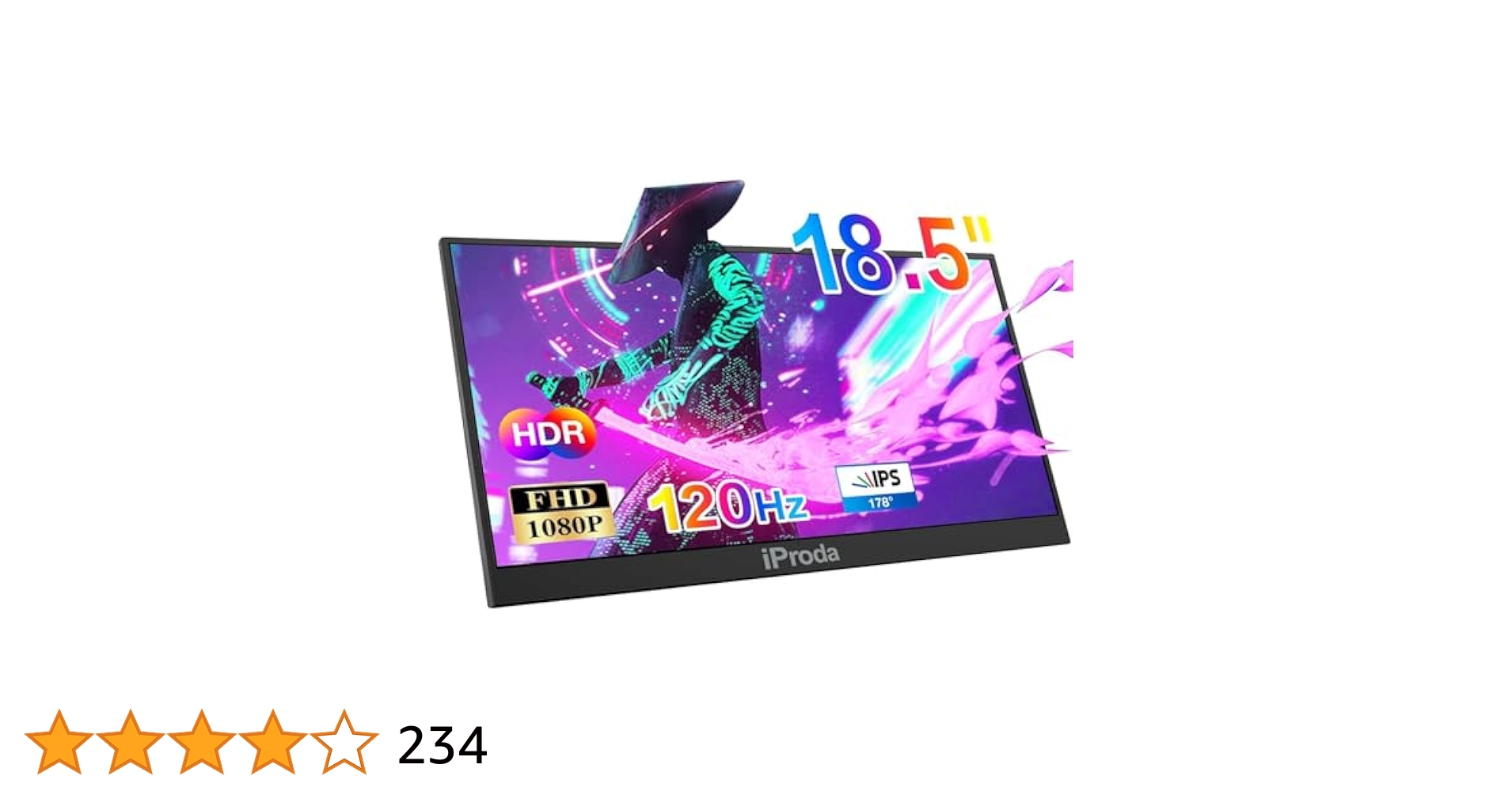 iProda 18.5インチポータブルモニター 120Hz モバイルモニター