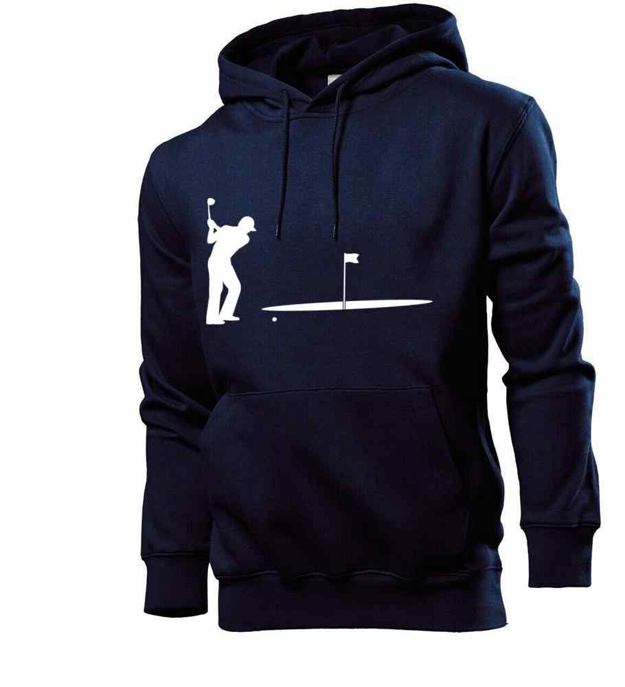 Generisch Golf duży otwór męska bluza z kapturem - shirt84.de, grantowy, L