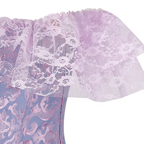Top bustier dentelle haut de gamme style corset gothique chic - 3