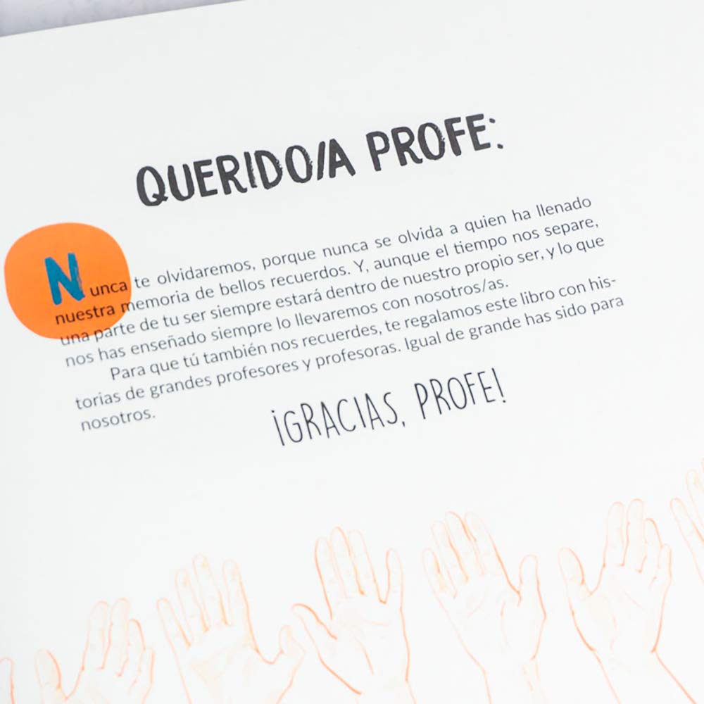 Calledelregalo Profesores y profesoras: Libro '¡Gracias, profe!’