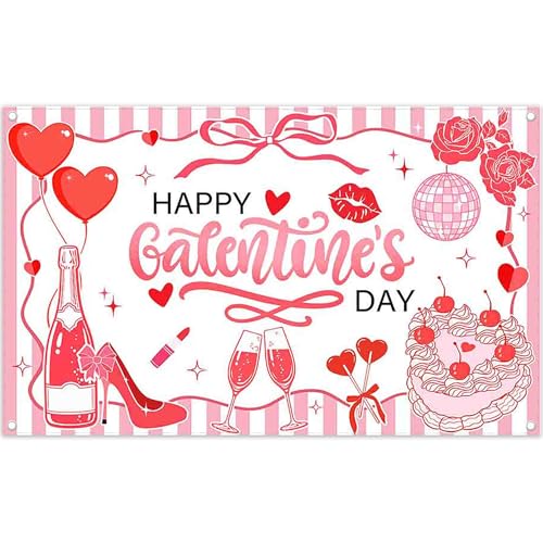 Toile fond gâteau amour cœur rose pour créer un photobooth entre amies