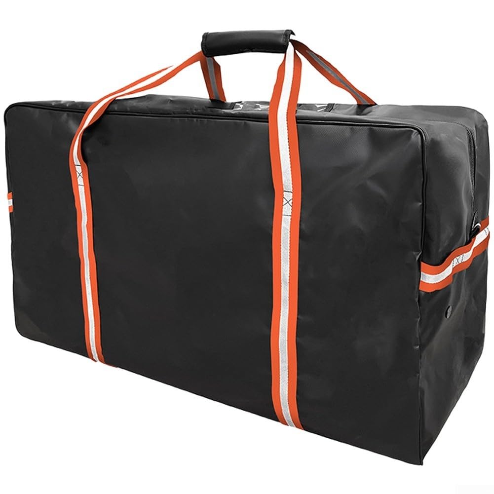 Eishockey-Ausrüstungstasche, groß, PVC-Netzgewebe, Reisetasche mit Belüftung, 76 x 40 x 36 cm, für Schlittschuhe, Helm, Schutzausrüstung, Training
