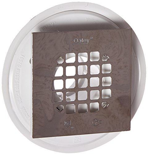 Oatey 42237 Roof flashing 2" or 3" PVC drain w/ square stainless steel Snap-Tite strainer, for use with tile or marble showers where a shower pan liner is used. by Oatey - Used condition - Image 2