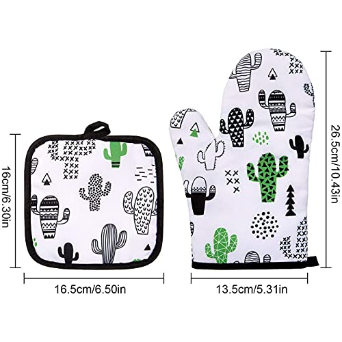Guantes de horno de algodon con aislamiento termico superior 4