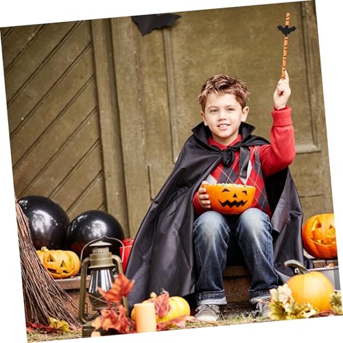 HOMSFOU 50 pitillos de papel para fiesta Halloween miniatura 7