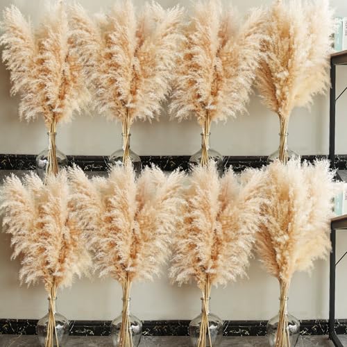 40 inch 40 Stems Natural Pampas Grass Decor Tall pompas Grass Tall Pampas Grass for Wedding Party Farmhouse Boho Home Decor