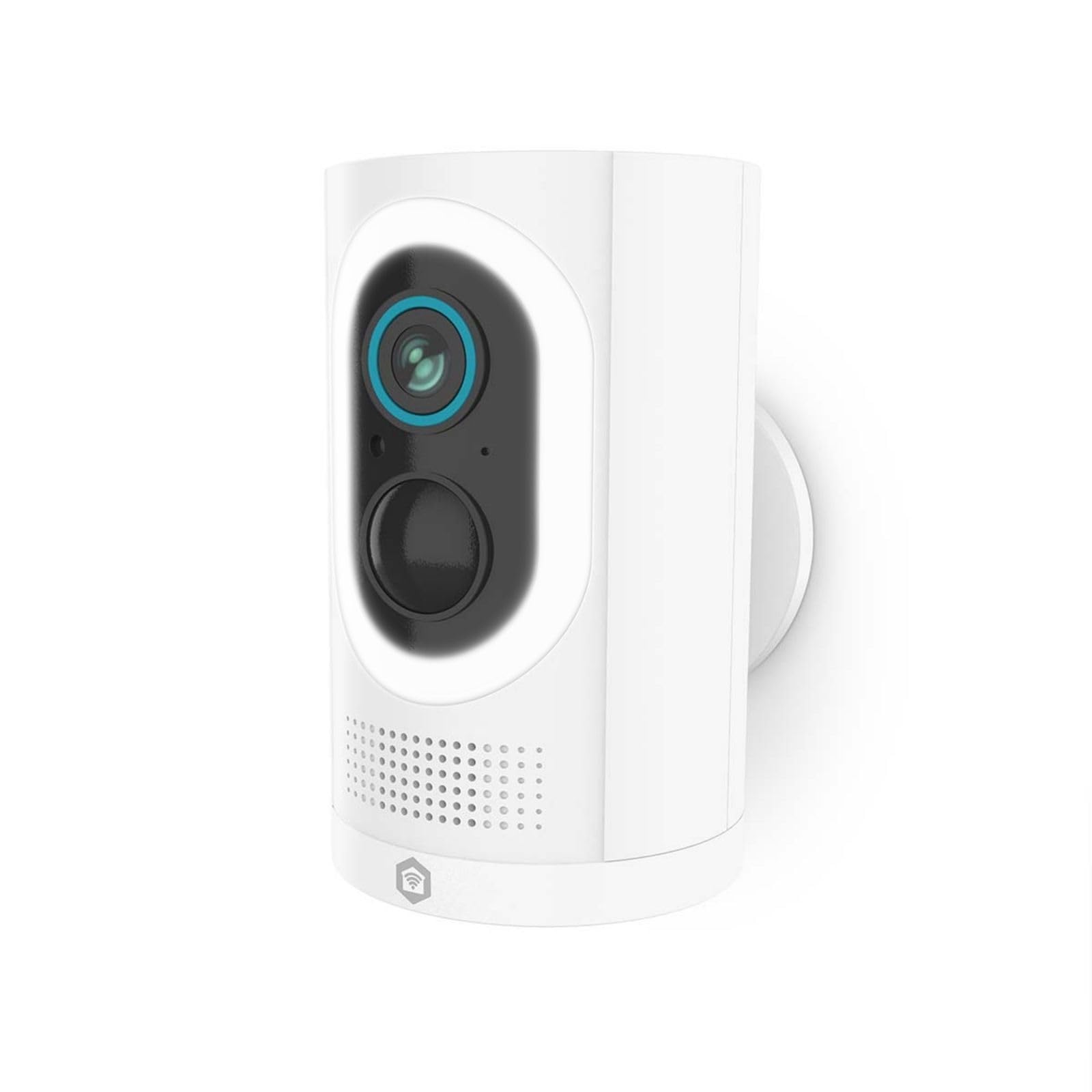 NEDIS WIFICBO33WT Telecamera Wi-Fi da Esterno SmartLife | 3MP Full HD 1296p | Visione Notturna a Colori | Rilevamento Persone | IP65 | Audio Bidirezionale | Batteria 6700mAh | Bianca