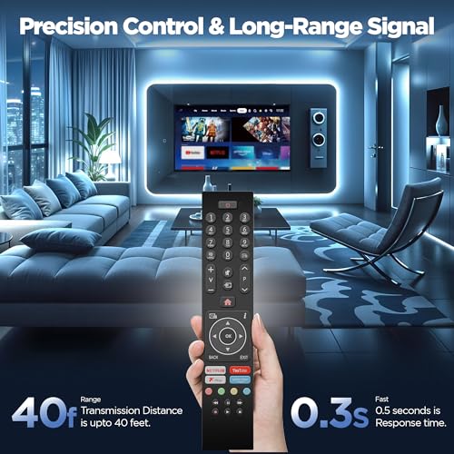 Bush Tv Remote Control Replacement - Bush Remote Control for TV RC43137P also Compatible with some Models of Finlux Celcus Polaroid Luxor Techwood Digihome Logik Hitachi Models – No Setup Required - Image 3