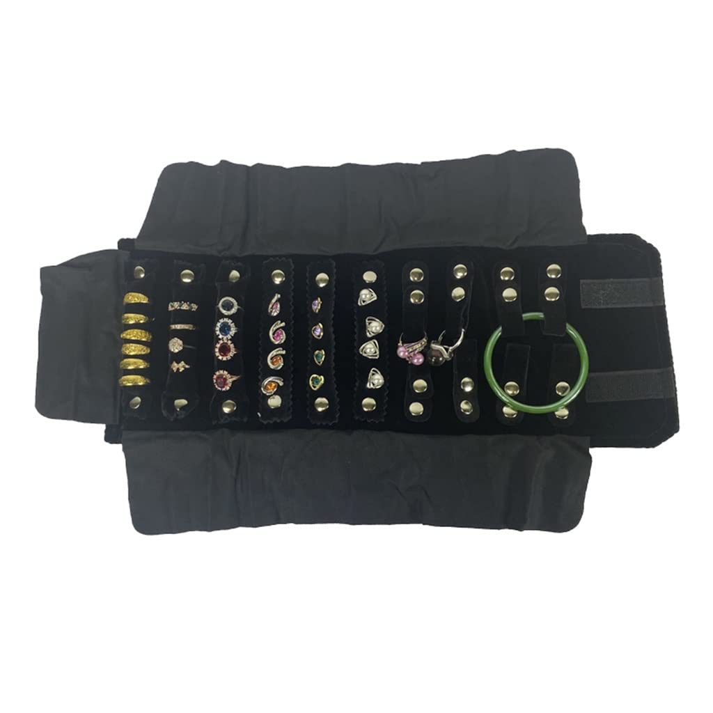 Borsa Multifunzionale per riporre Orecchini, collane, Gioielli, Borsa da Viaggio Portatile, Borsa da Esposizione (D 29x48 cm)
