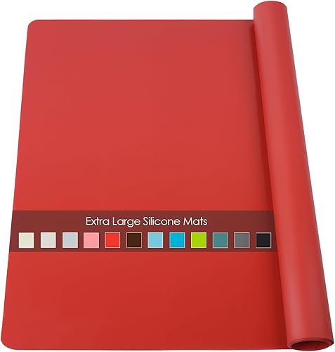 Tapetes de silicona extra grandes para encimera de cocina, manteles individuales de silicona de grado alimenticio para niños, tapete de silicona