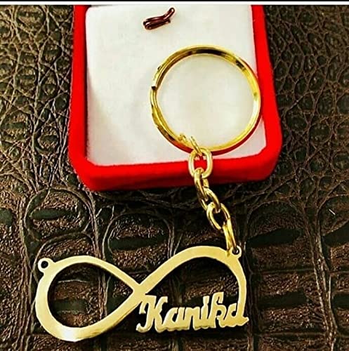 Generic Customized Single Name Keychain Pendant With 24k Gold