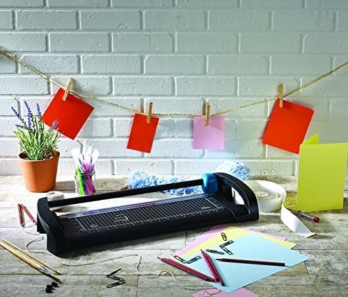 Avery A3 A3TR Office Trimmer - Paper Cutter, Black and Teal