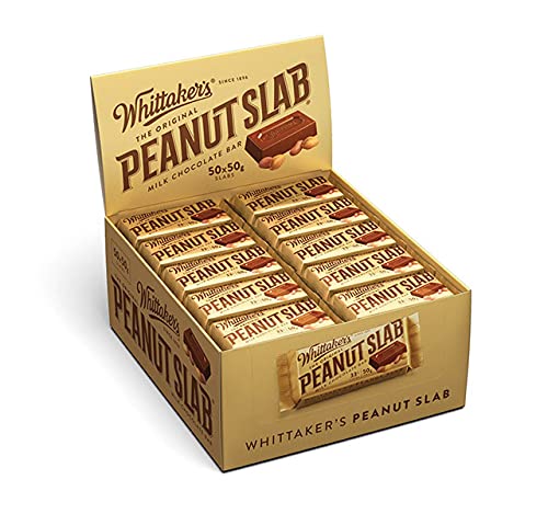 Whittaker's Peanut Slab 50g (Pack of 50) （Made in New Zealand）