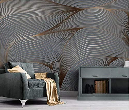 Papier peint abstrait plumes pour masquer les imperfections du mur - 4