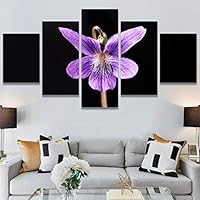 SIGNWIN 5 Panel Canvas Wall Art Flora Snapshot for Home Decorations Ready to Hang - 60