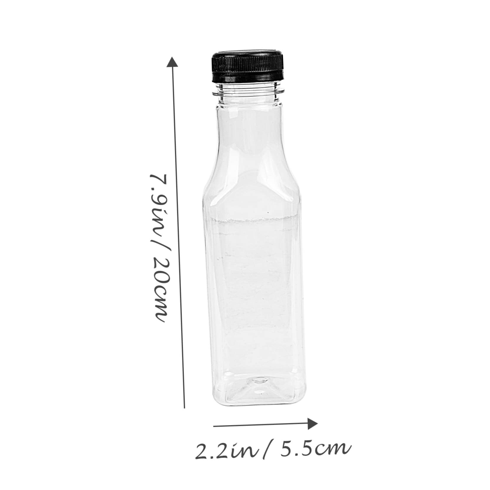 Hohopeti Smooth Surface Reusable Plastic Drink Containers Leakproof Bottles Caps for Juice Bottles for Daily Storage Needs