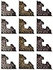 Tim Holtz Metal Corners, 12 per pack, 1 Inch, Antique Finishes, TH92789 #1
