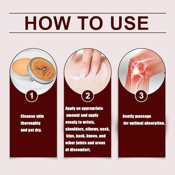 Miniatura 4 de Therawolf Neuro Balm, bálsamo constructor muscular y articular, crema de masaje calmante natural para el cuidado de las articulaciones, actividades