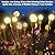 8-Pack Solar Garden Lights (Upgraded Long Lasting), 64 LED Firefly Solar Lights for Outside, Waterproof Swaying Solar Powered Yard Lights for Patio Garden Decor Pathway Xmas Decoration (Warm White)