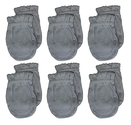 Image of Newborn Baby Gloves No Scratch Mittens 100% Cotton, For 0-6 Months Boys/Girls