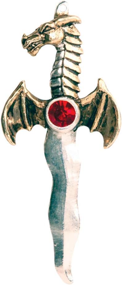 Dragon Athame for Manifestation of Though Talisman Pendant Necklace - Forbidden Charms Collection