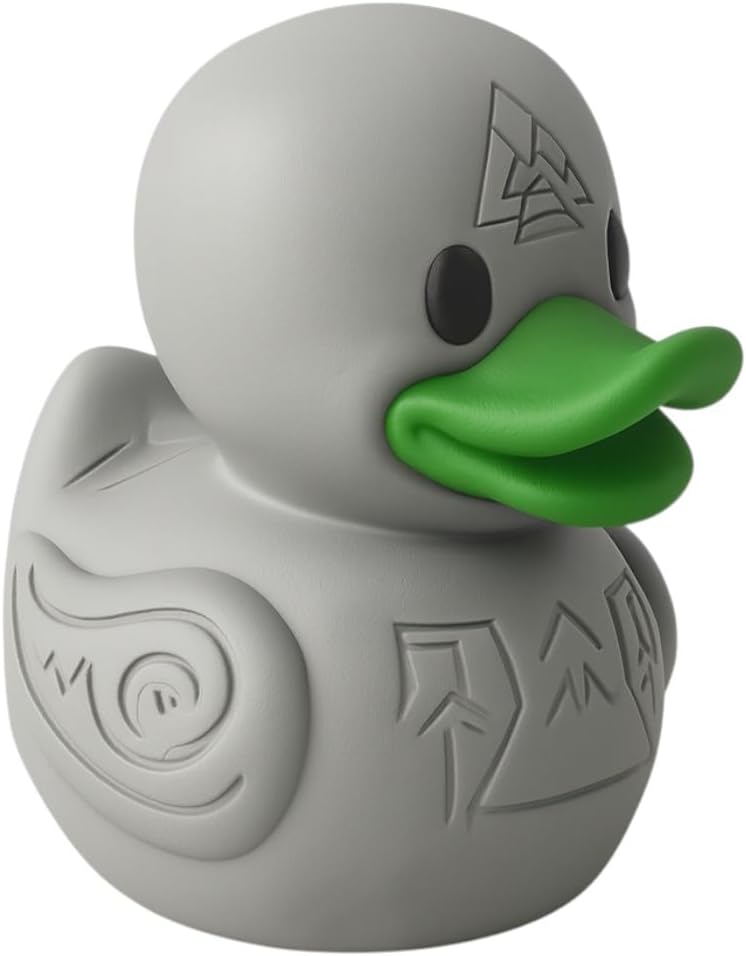 Runestone Duck Collectible Figurine - Detailed Viking-Themed Desk Decor and Unique Gift for Collectors - 3D Printed in Canada