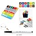 Monami Felt Tip Sign Pen Super Marker for Art Drawing Coloring Decorating - 12 Color Set