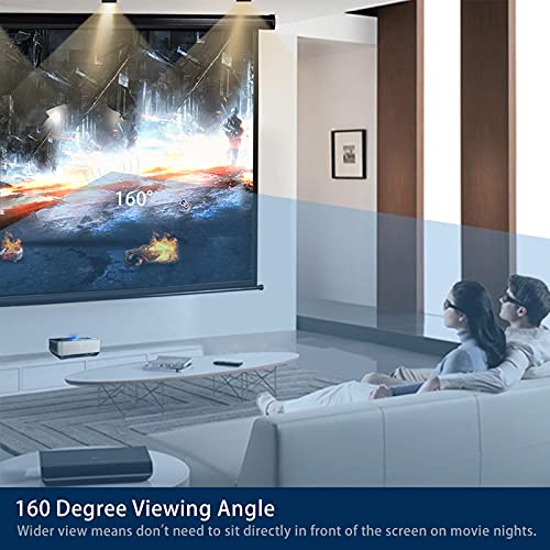 Image of Kayle 120 inch Motorized Projector Screen Electric Diagonal Automatic Projection 4:3 HD Movies Screen for Home Theater Presentation Education Outdoor Indoor W /Remote Control and Wall /Ceiling Mount (Black)