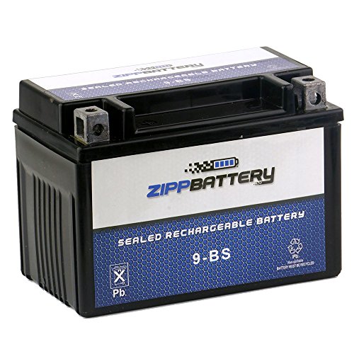 Chrome Battery YTX9-BS Battery - Rechargeable, Factory Sealed, High Performance, 120 CCA, AGM