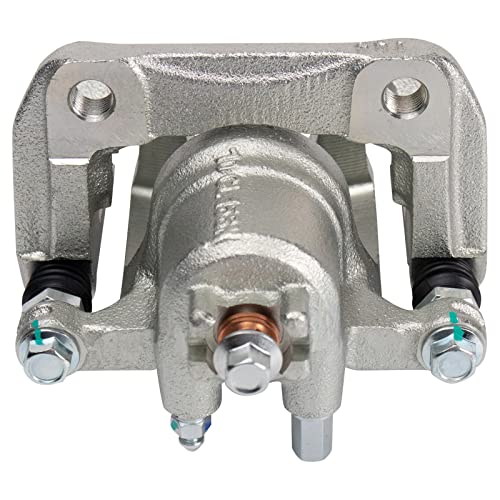 Image of TRQ Rear Brake Pad and Rotor Set Ceramic Solid Rotors Calipers