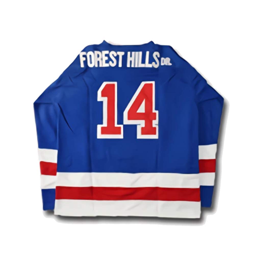 Customize Men Youth #14 J.Cole Men Blue Hockey Jersey