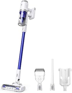 eufy HomeVac S11 Reach, Cordless Stick-Vacuum Cleaner, Lightweight, Cordless, 120AW Suction Power, Detachable Battery, Deep Clean Carpet to Hard Floor (Renewed)