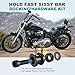 MoKitDora Hold Fast Sissy Bar Docking Hardware Kit for Harley 2018-later Softail Fat Boy FLFB, FLFBS, FXBR FXBRS FLDE, FLHC, FLHCS, Slim FLSL, FXBB, FXFBS, FLSB, FXLR, FXLRS and FXST Models, Black