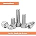 Hmevsafinect 10 Pcs M6 x 20mm Thread Pitch 1 mm Stainless Steel 304 Hex Socket Head Cap Screws Bolts Kit (10 Pack M6 x 20mm)