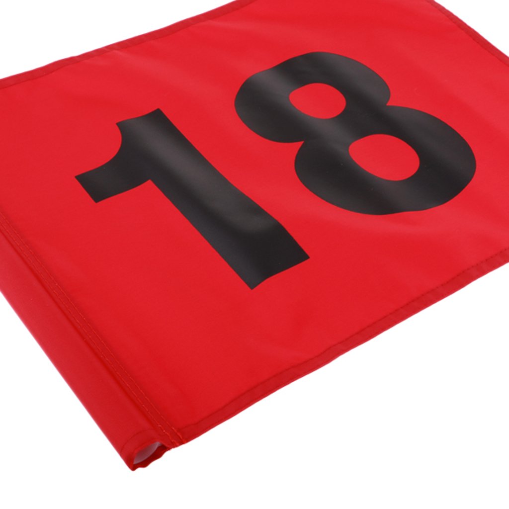 Leeadwaey Drapeau d'entraînement de golf numéro 18 Vert