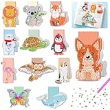 Geschenke Mädchen 6 7 8 9 10 Jahre: Diamond Painting Kinder Basteln Mädchen 5-12 Jahre DIY Magnetische Lesezeichen, Bastelset Kinder ab 6 Jahren Kreatives Geburtstagsgeschenk Spielzeug
