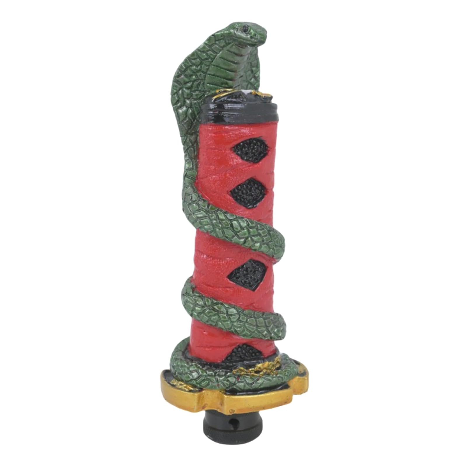 Hsioluted Red Gear Stick Protector Cover Car Gear Knob Cover Snake Shifter Head For Most Manual Transmission Car Unique Interior