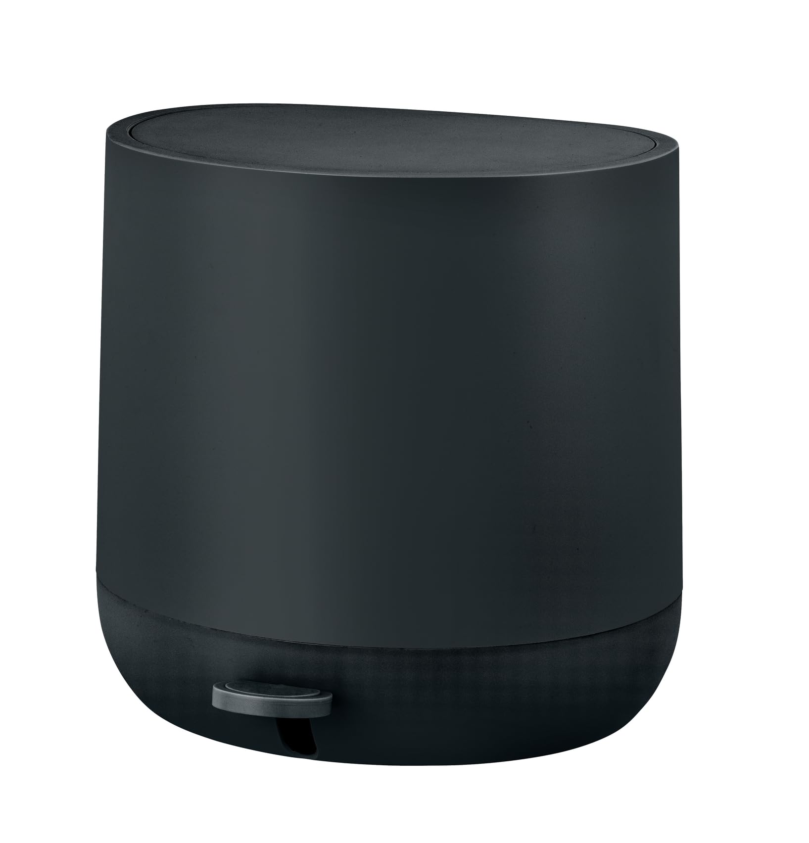 Treteimer Mod. Pomino aus stabilem ABS Kunststoff mit sanfter Absenkautomatik und herausnehmbarem Inneneimer schwarz 4,5l Maße 26cm x 26cm x 24cm